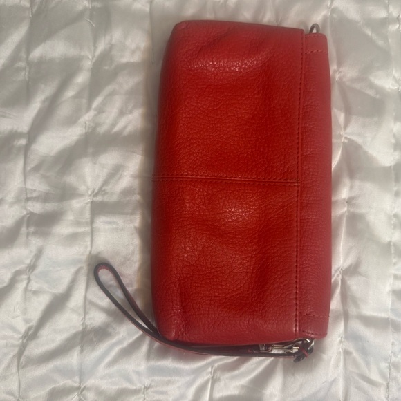Coach Vermillion Red Leather Wristlet (fits phone) - Picture 4 of 9